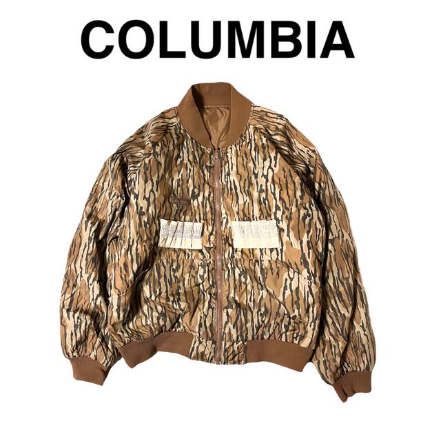 Columbia(コロンビア)のCOLUMBIA リバーシブルジャケット MA-1 迷彩 豹柄 ハンティング メンズのジャケット/アウター(ブルゾン)の商品写真