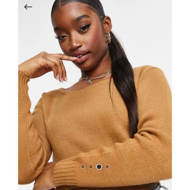 asos(エイソス)のASOS fashion nova ショート丈　ニット　長袖トップス　H&M レディースのトップス(ニット/セーター)の商品写真