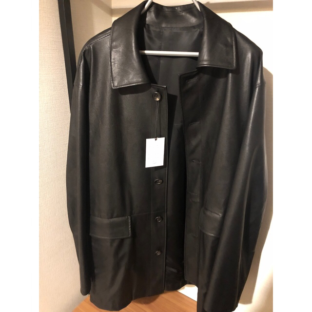 COMOLI(コモリ)のstein FAKE LEATHER CAR JACKET メンズのジャケット/アウター(レザージャケット)の商品写真