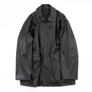 コモリ(COMOLI)のstein FAKE LEATHER CAR JACKET(レザージャケット)