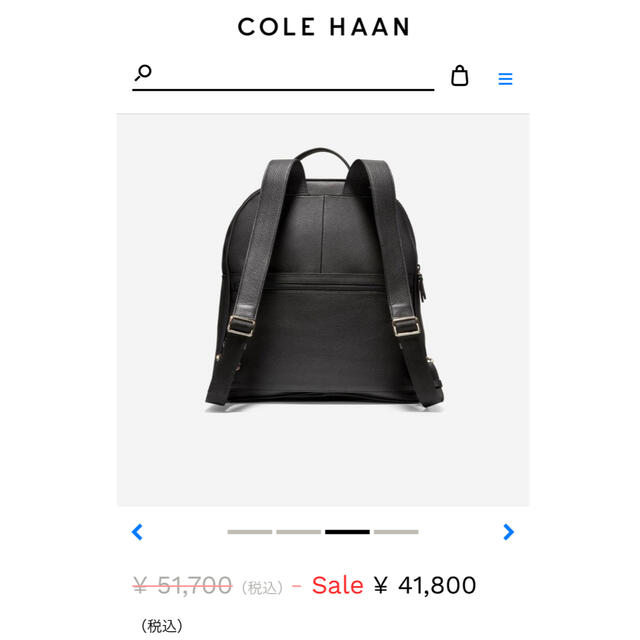 Cole Haan - 【新品】COLE HAAN バックパック BACK PACK リュックの