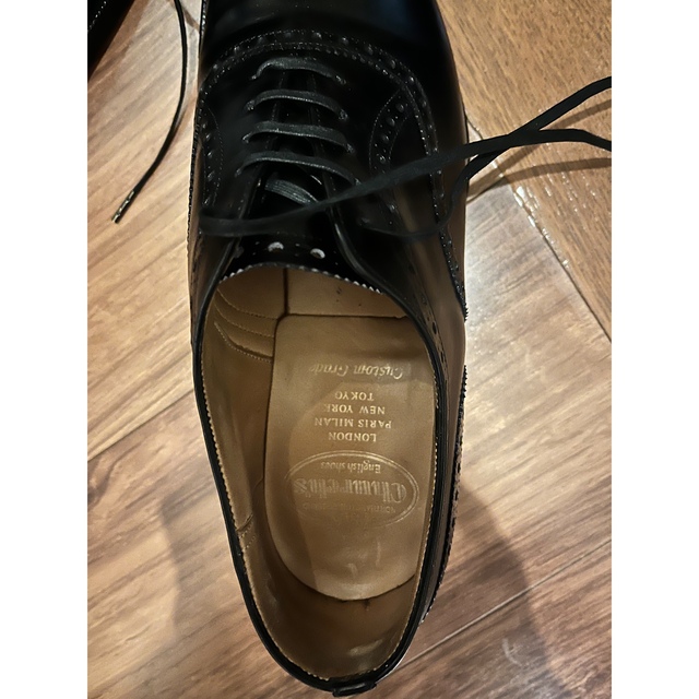 Church's Diplomat 黒 UK6 シューツリー、箱、靴袋付き Church's Diplomat 黒 UK6 シューツリー、箱、靴袋付き