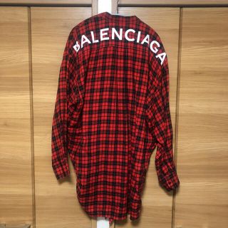 バレンシアガ(Balenciaga)のBalenciaga チェックシャツ赤(シャツ/ブラウス(長袖/七分))