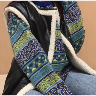 NIKE - 「専用」vintage 古着 ニット ブルー 総柄 3Dニット レアの通販