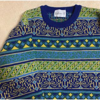 NIKE - 「専用」vintage 古着 ニット ブルー 総柄 3Dニット レアの