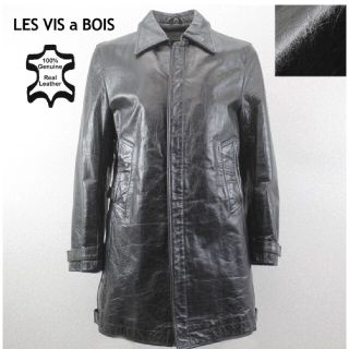 アバハウス(ABAHOUSE)のLES VIS a BOIS  牛革 オールレザー ミドル丈コート M相当(その他)