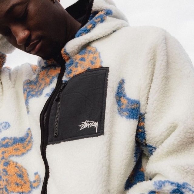 STUSSY(ステューシー)のStussy SS22 FLORAL SHERPA HOOD JACKET メンズのジャケット/アウター(ブルゾン)の商品写真