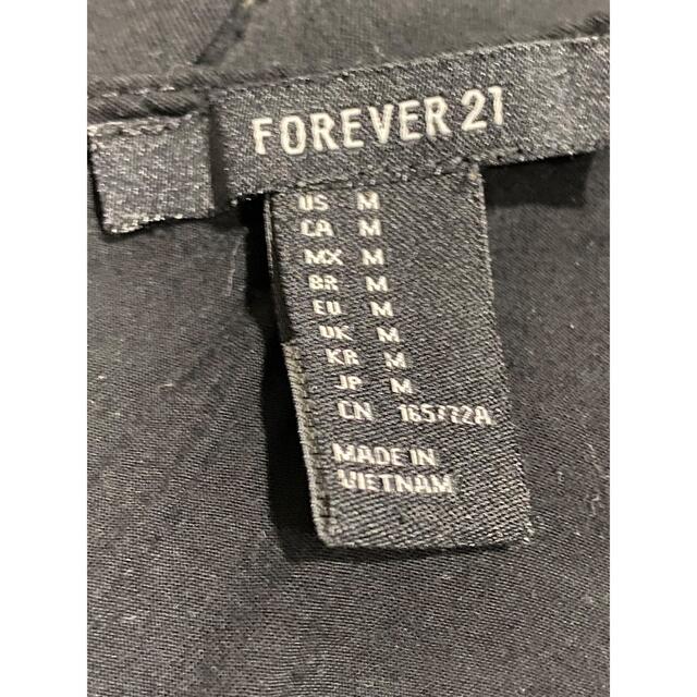 FOREVER 21(フォーエバートゥエンティーワン)のF21 FOREVER21 ロンパース　ワンピース　ミニワンピ　ノースリーブ　黒 レディースのワンピース(ミニワンピース)の商品写真