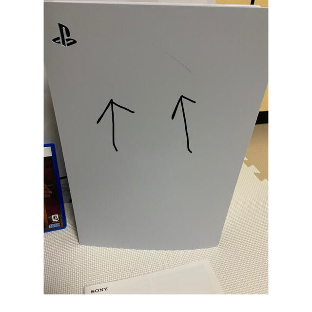 PlayStation(プレイステーション)の【 tenpa様専用】PS5 本体　ディスクドライブ有　ソフト付き エンタメ/ホビーのゲームソフト/ゲーム機本体(家庭用ゲーム機本体)の商品写真