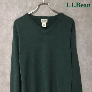 エルエルビーン(L.L.Bean)の【希少】L.LBean ニット セーター コットン カシミア グリーン(ニット/セーター)