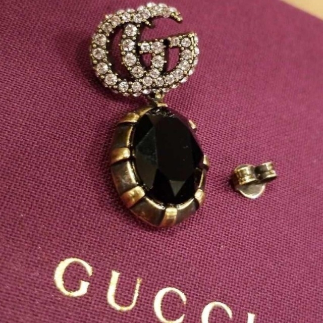 Gucci - GUCCI クリスタル付き ダブルG ピアスの通販 by ※プロフィール