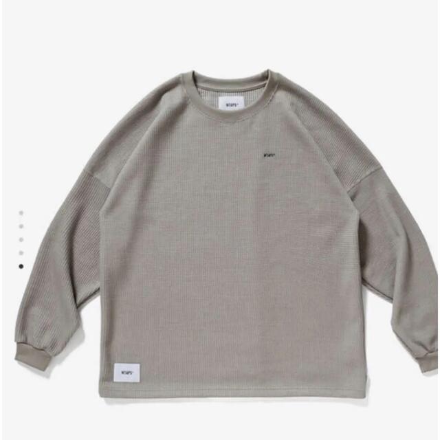 【極美品】21AW WTAPS WAFFLE LS PEAC GREIGE