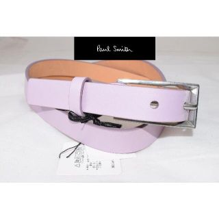 ポールスミス(Paul Smith)の新品☆Paul Smith スリムレザーカラーベルト 牛革☆紫色 Lサイズ(ベルト)