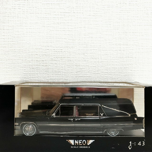 NEOネオ/'66 Cadillacキャデ S\u0026S Hearseハース 1/43