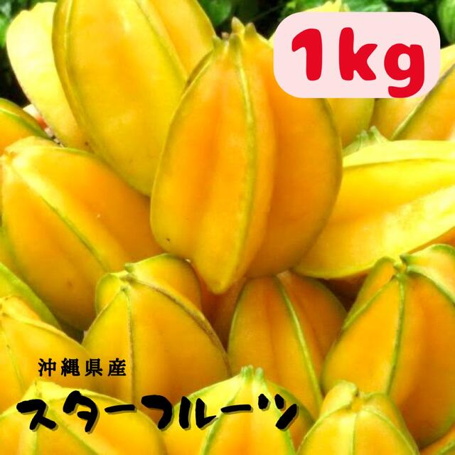 【沖縄県産】スターフルーツ1kg（4〜9玉） 星の形 無添加 フルーツ ギフト