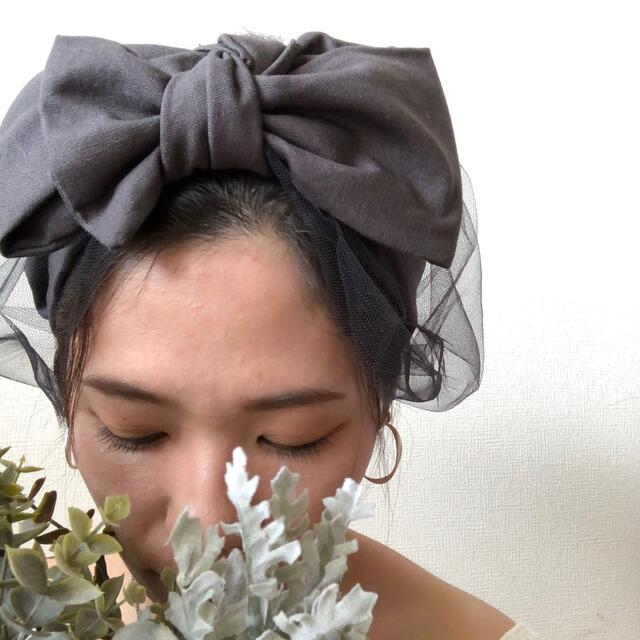 CA4LA(カシラ)のlinen blend 3WAY tulle hairband レディースのヘアアクセサリー(ヘアバンド)の商品写真