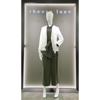 Theory luxe 18ss ノーカラージャケット
