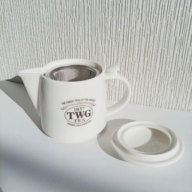 新品 未使用品 TWG Tea ボストン ティーポット 350ML ホワイト