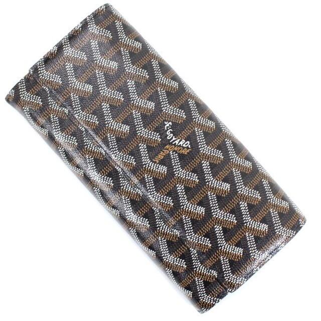 日本最大のブランド 黒 二つ折り長財布 ゴヤール - GOYARD PVC