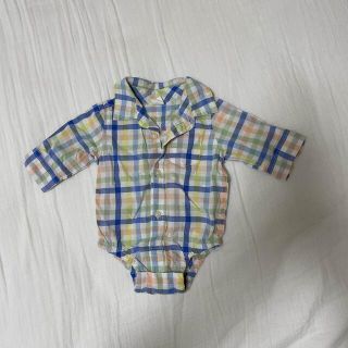 ベビーギャップ(babyGAP)のbabyGAP チェックシャツ 新生児(ロンパース)