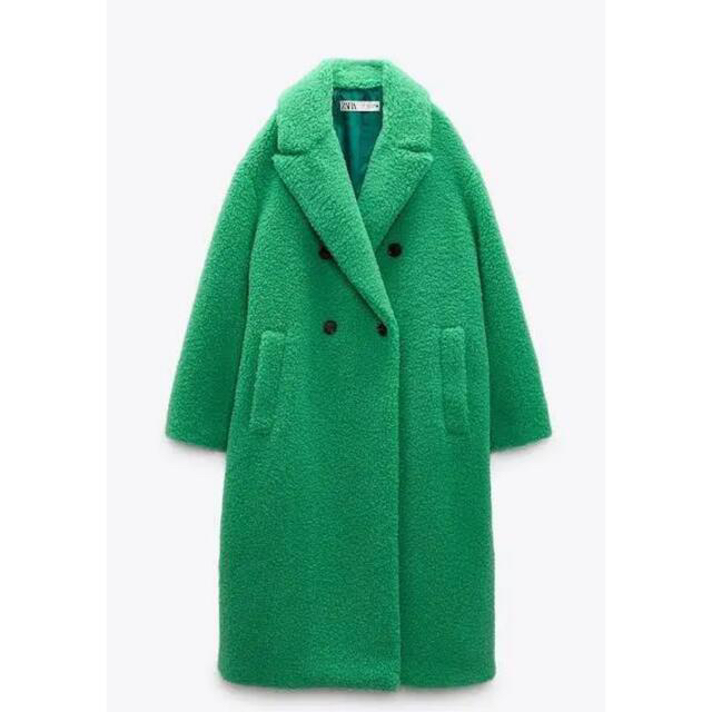 ZARA 新品 タグ付 S フェイクファーコート LIMITED EDITION