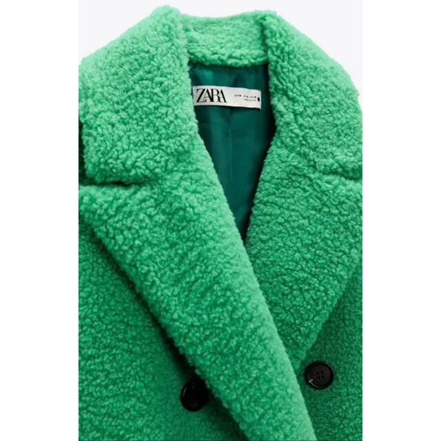 ZARA 新品 タグ付 S フェイクファーコート LIMITED EDITION