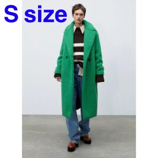 ザラ(ZARA)のZARA 新品 タグ付 S フェイクファーコート LIMITED EDITION(ロングコート)