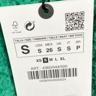 ZARA 新品 タグ付 S フェイクファーコート LIMITED EDITION