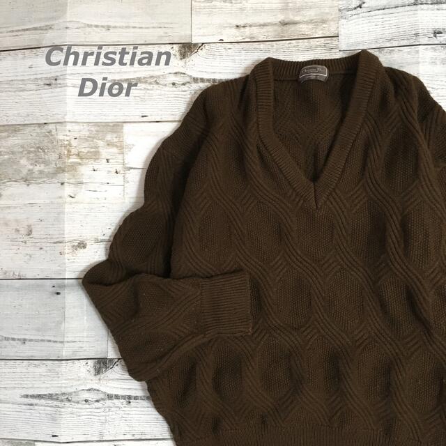 43cm身幅クリスチャンディオール Christian Dior 20AW Vネックニット