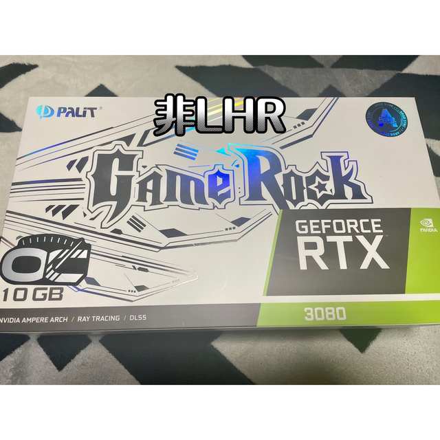 美品 Palit RTX3080 Game Rock OC 10GB(非LHR)8ピン×3サイズ