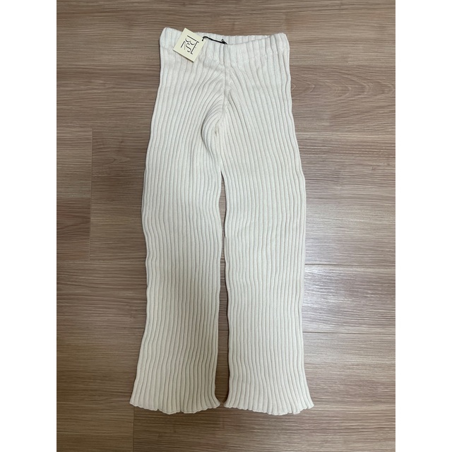 SALE価格で提供】 BASERANGE MARU PANTS COTTIN RIB リブニットパンツ