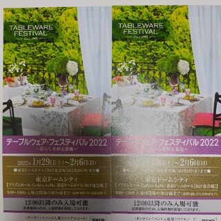 テーブルウェアフェスティバル2022招待券(その他)