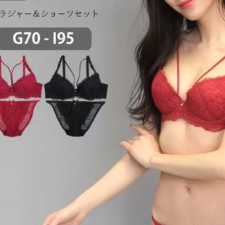 新品GHIセクシーシックコードデザインブラジャーショーツセット(ブラ&ショーツセット)