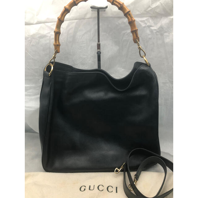 Gucci - GUCCIオールドグッチ 2way バンブー レザーショルダーバッグ保存袋付きの通販 by ましゃまろ's shop｜グッチならラクマ