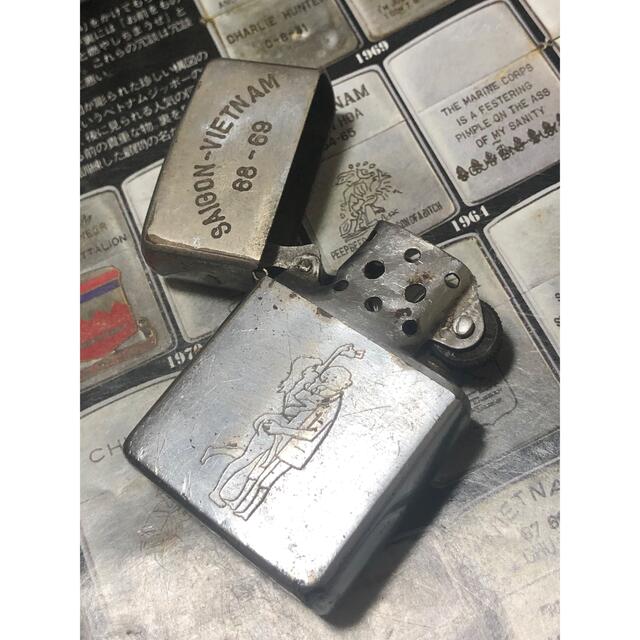 ZIPPO(ジッポー)の【ベトナムZIPPO】本物 1968年製ベトナムジッポー「コールガール」 メンズのファッション小物(タバコグッズ)の商品写真