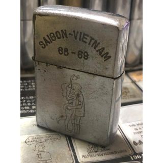 ジッポー(ZIPPO)の【ベトナムZIPPO】本物 1968年製ベトナムジッポー「コールガール」(タバコグッズ)