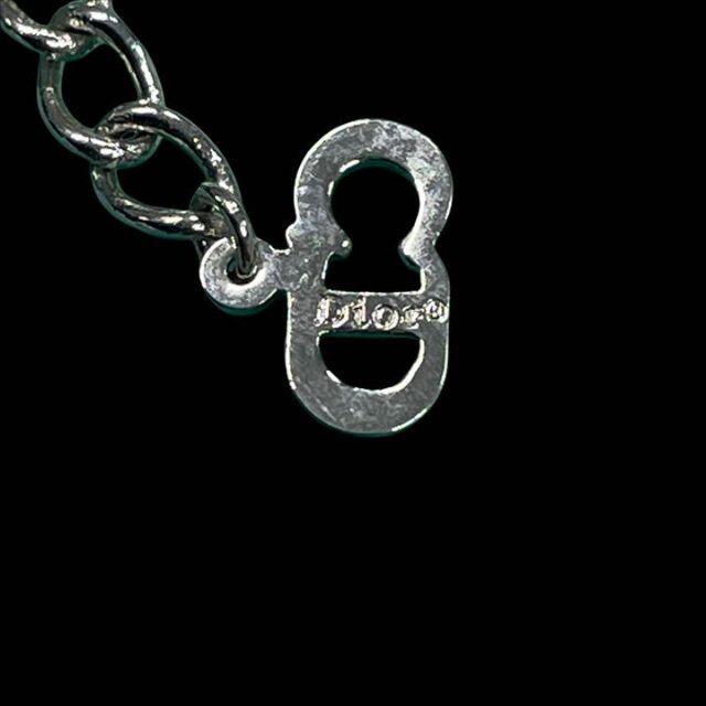 Christian Dior ネックレス シルバー CD ロゴ トップ1.5cm Christian Dior ネックレス シルバー CD ロゴ トップ1.5cm