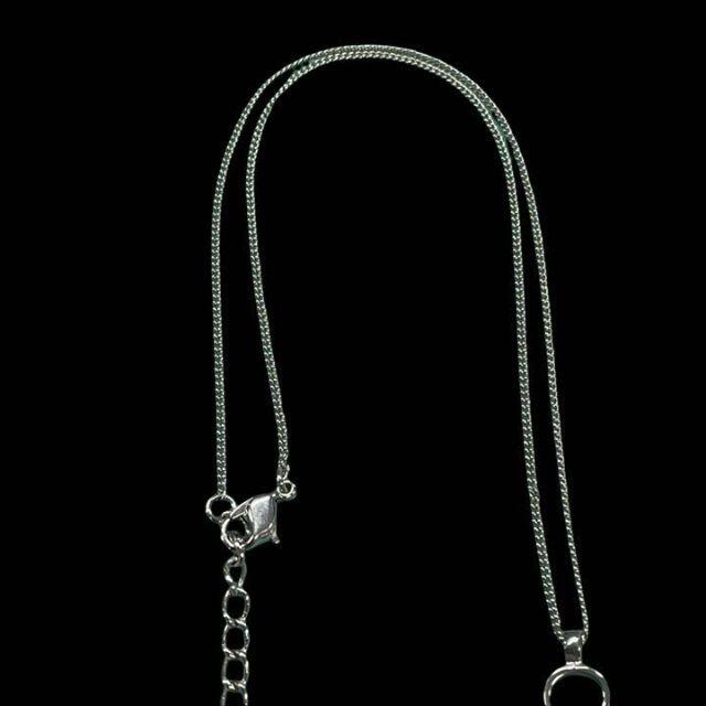 Christian Dior ネックレス シルバー CD ロゴ トップ1.5cm Christian Dior ネックレス シルバー CD ロゴ トップ1.5cm