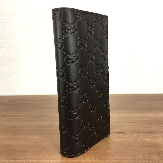 極美品 GUCCI 二つ折り札入れ 307774 こげ茶 146