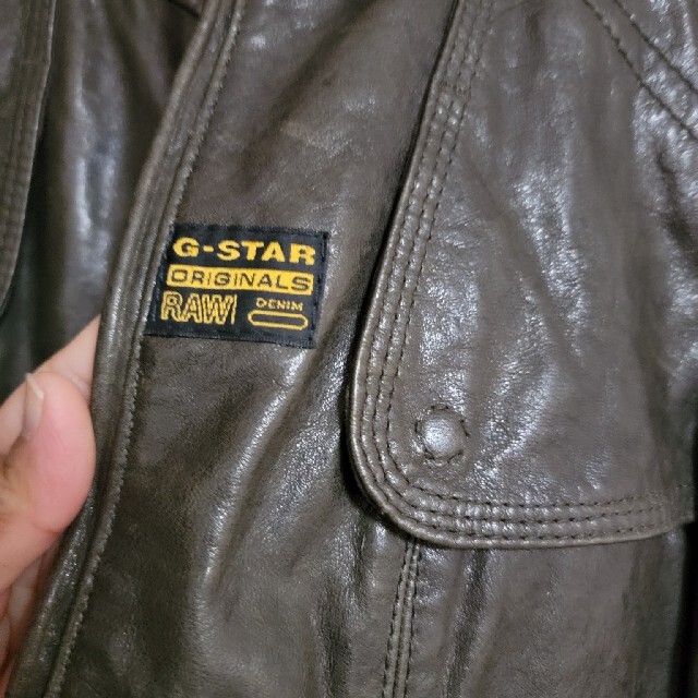 G-STAR RAW(ジースター)のG-STAR RAWジースターロウレザーライダースジャケット レディースのジャケット/アウター(ライダースジャケット)の商品写真