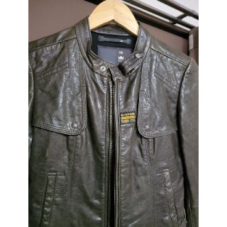 G-STAR RAW - G-STAR RAWジースターロウレザーライダースジャケットの