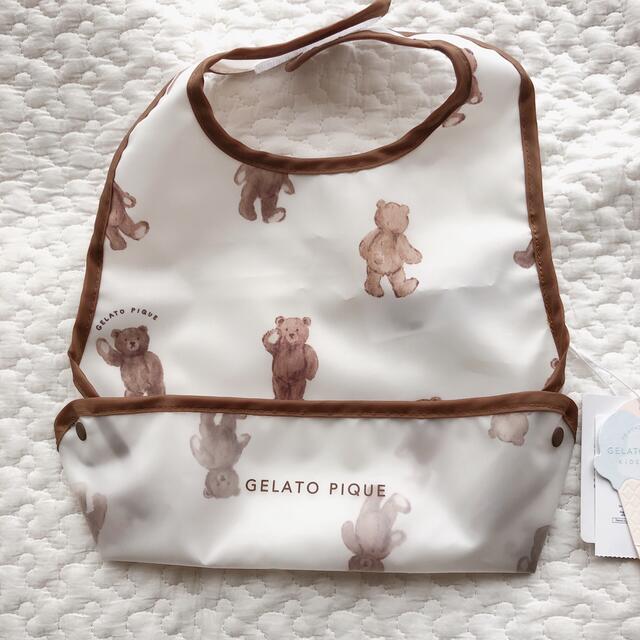 gelato pique(ジェラートピケ)の■なーさん。様専用■新品✨《gelato pique》ベア柄 お食事スタイ キッズ/ベビー/マタニティの授乳/お食事用品(お食事エプロン)の商品写真