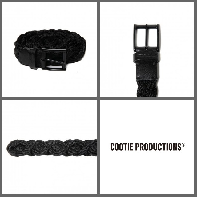 COOTIE(クーティー)のCOOTIE Raza Mesh Belt ラサメッシュベルト ブラック メンズのファッション小物(ベルト)の商品写真