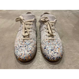 マルタンマルジェラ(Maison Martin Margiela)のペイント 正規品 メゾン マルジェラ レプリカ ジャーマン(スニーカー)