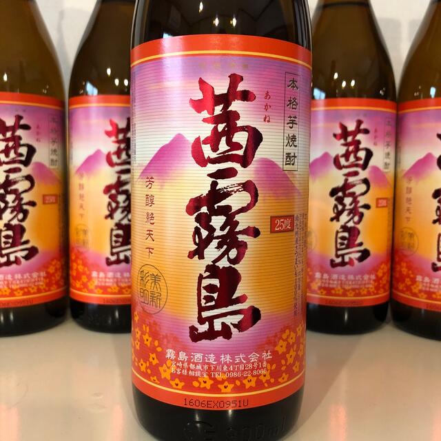 【送料込み】茜①茜霧島 芋焼酎 25度 900ml 6本セット 食品/飲料/酒の酒(焼酎)の商品写真