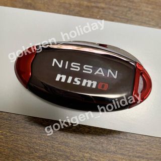 ニッサン(日産)の日産純正 NISMO インテリジェントキーケース(ダーククローム/レッド)(その他)