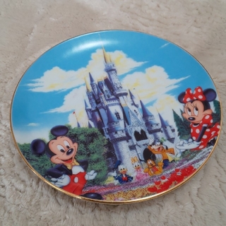 ディズニー(Disney)の東京ディズニーランド レトロ デコレーション 皿 プレート 装飾皿 飾り皿 絵皿(食器)