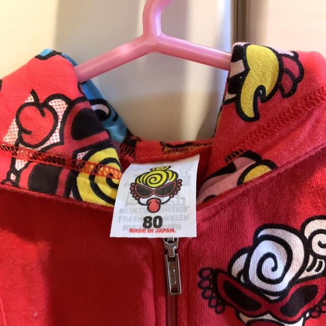 HYSTERIC MINI(ヒステリックミニ)のヒステリックミニ フード付きベスト80㎝ キッズ/ベビー/マタニティのベビー服(~85cm)(ジャケット/コート)の商品写真