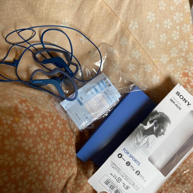 SONY(ソニー)のソニー ステレオイヤーレシーバー ブルー MDR-AS210(1コ入) スマホ/家電/カメラのオーディオ機器(ヘッドフォン/イヤフォン)の商品写真