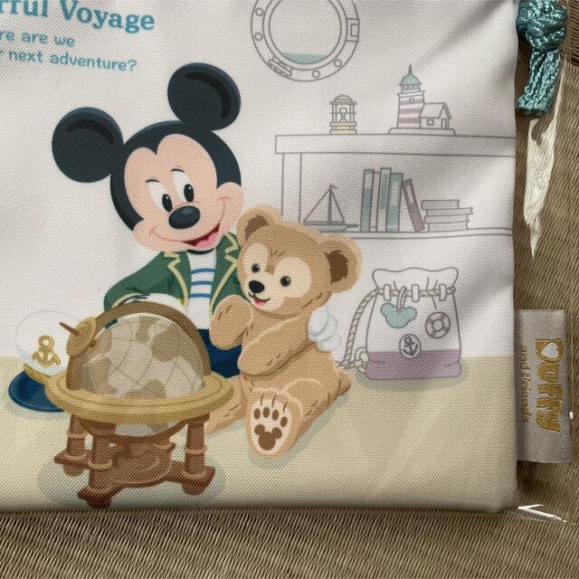 ダッフィー(ダッフィー)のディズニーシー ダッフィー Duffy ワンダフル ヴォヤッジ 巾着 きんちゃく エンタメ/ホビーのおもちゃ/ぬいぐるみ(キャラクターグッズ)の商品写真